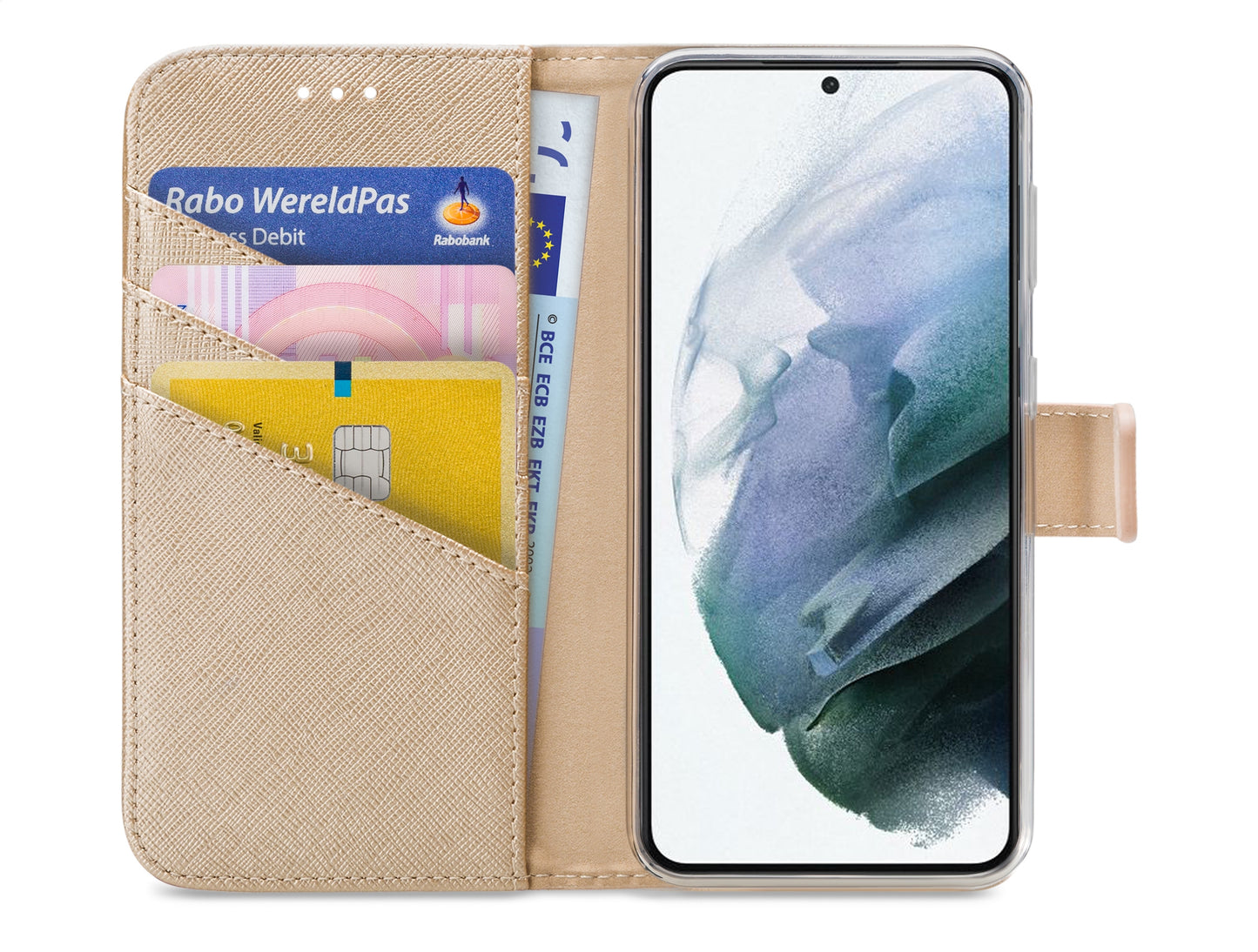 My Style Flex Wallet For Samsung Galaxy S21+ 5G Gold