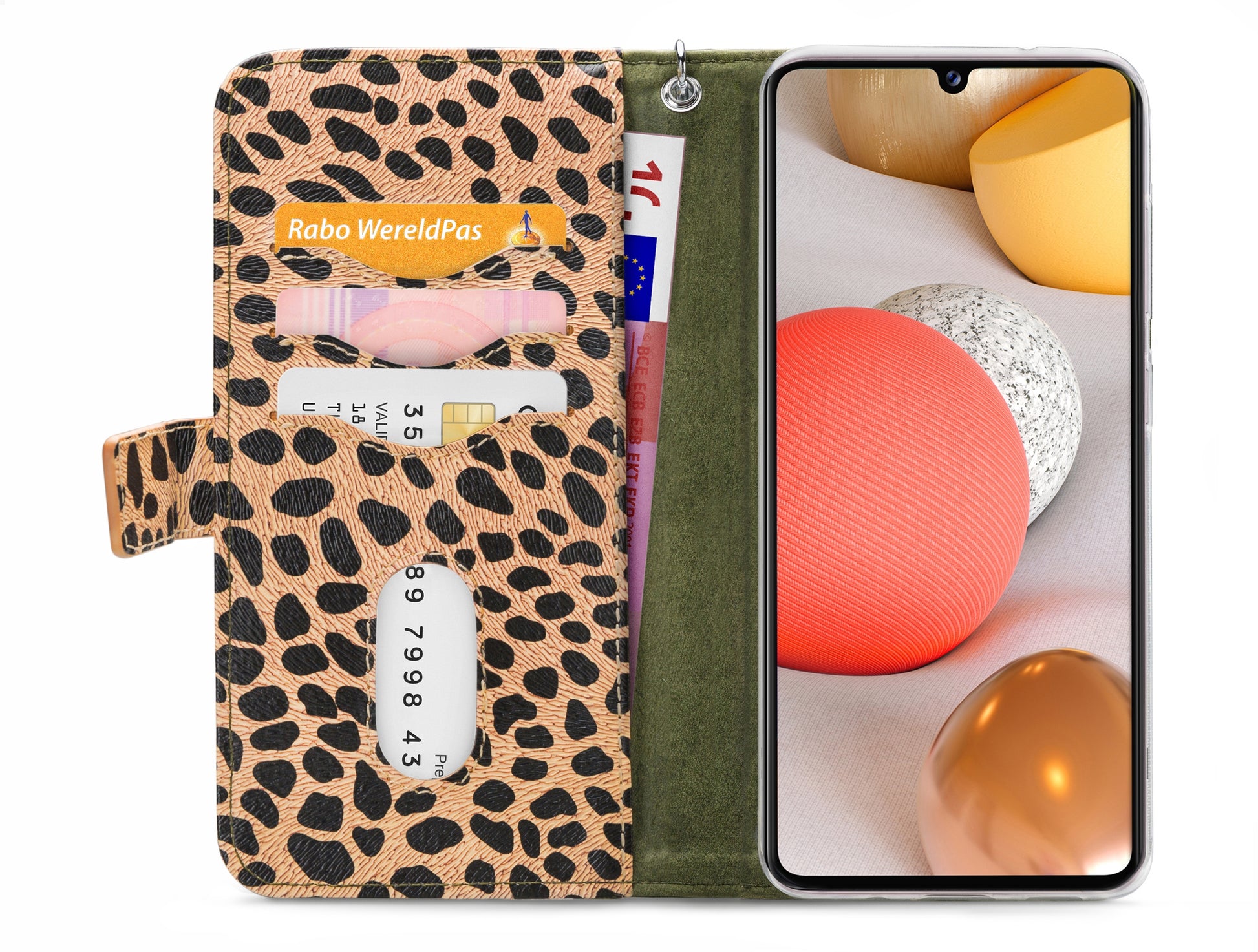 Mobilize 2In1 Magnet Zipper Case Samsung Galaxy A42/A42 5G Olive/Leopard