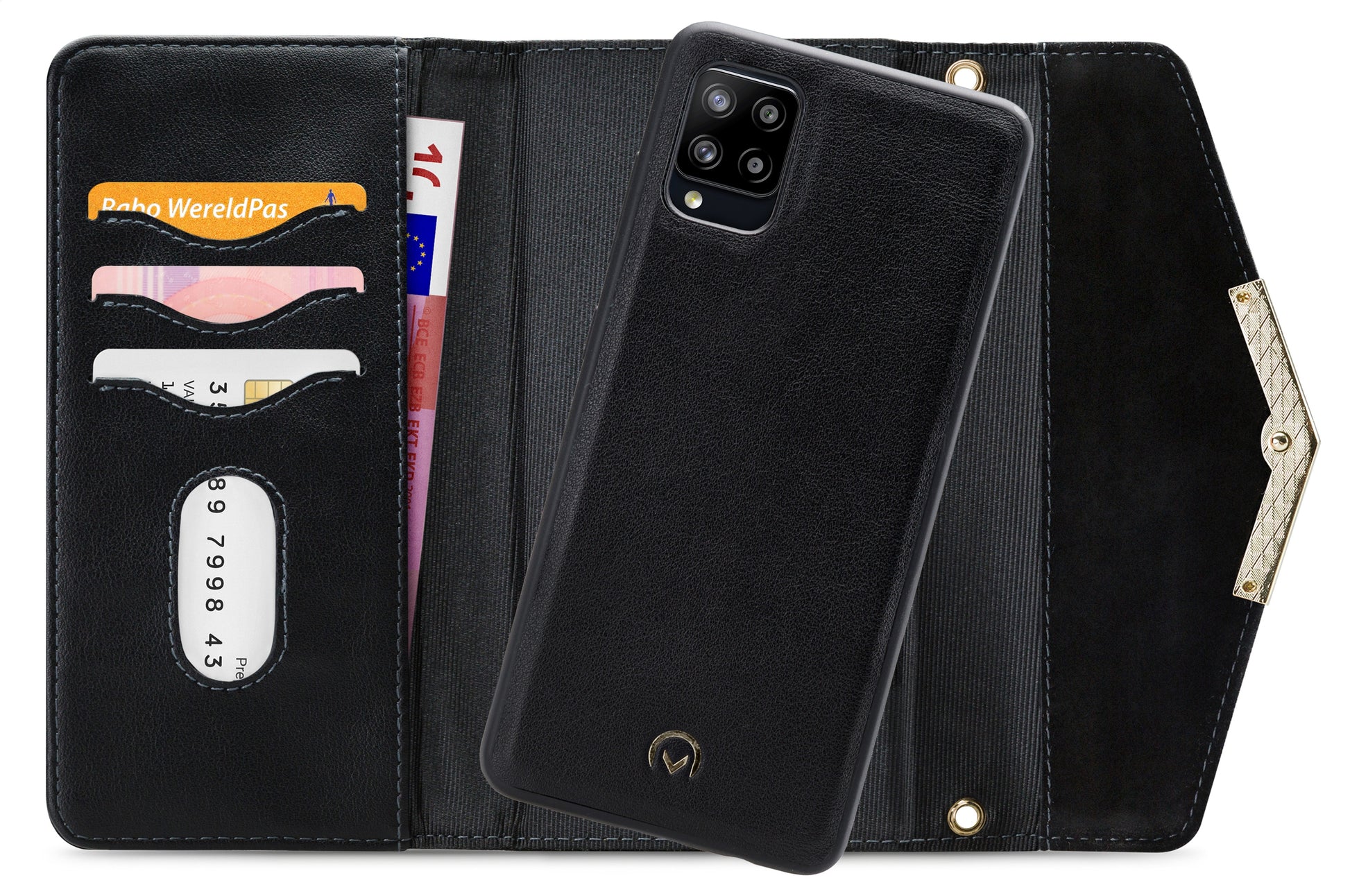 Mobilize 2In1 Gelly Velvet Clutch For Samsung Galaxy A42/A42 5G Deep Black