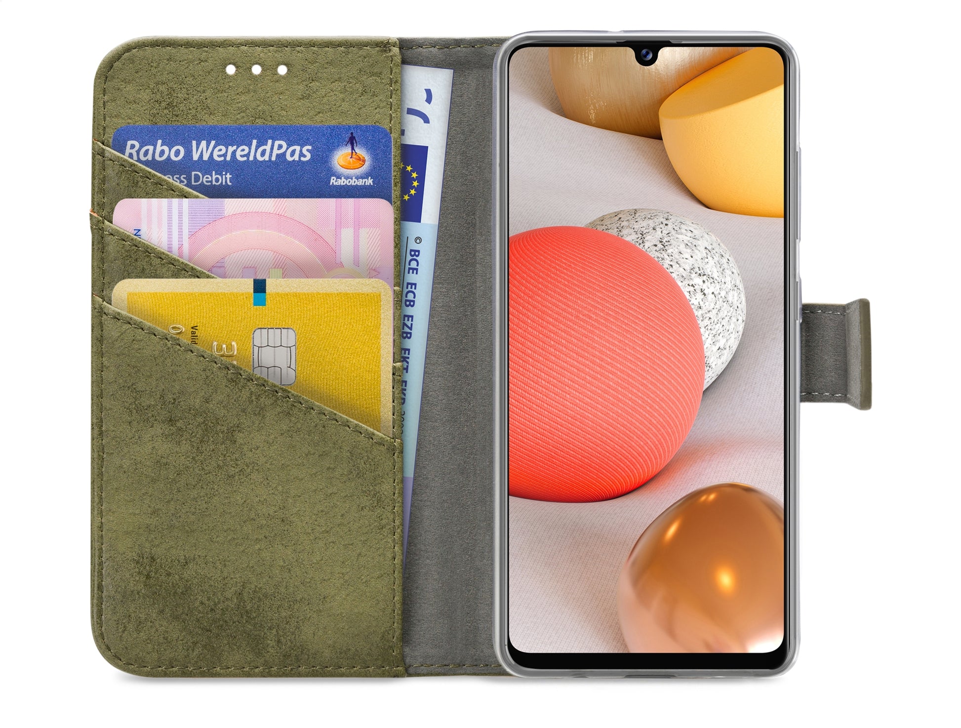 My Style Flex Wallet For Samsung Galaxy A42/A42 5G Olive