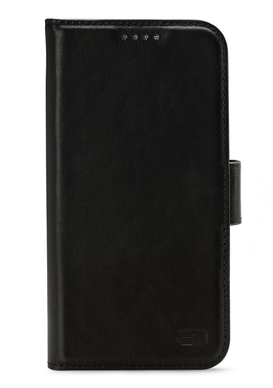 Senza Pure Leather Wallet Apple Iphone 12 Mini Deep Black