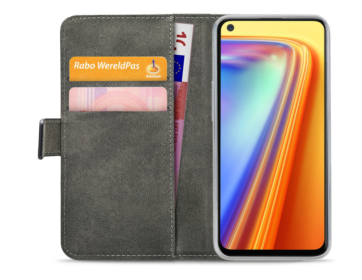 Mobilize Classic Gelly Wallet Book Case Realme 7 Black