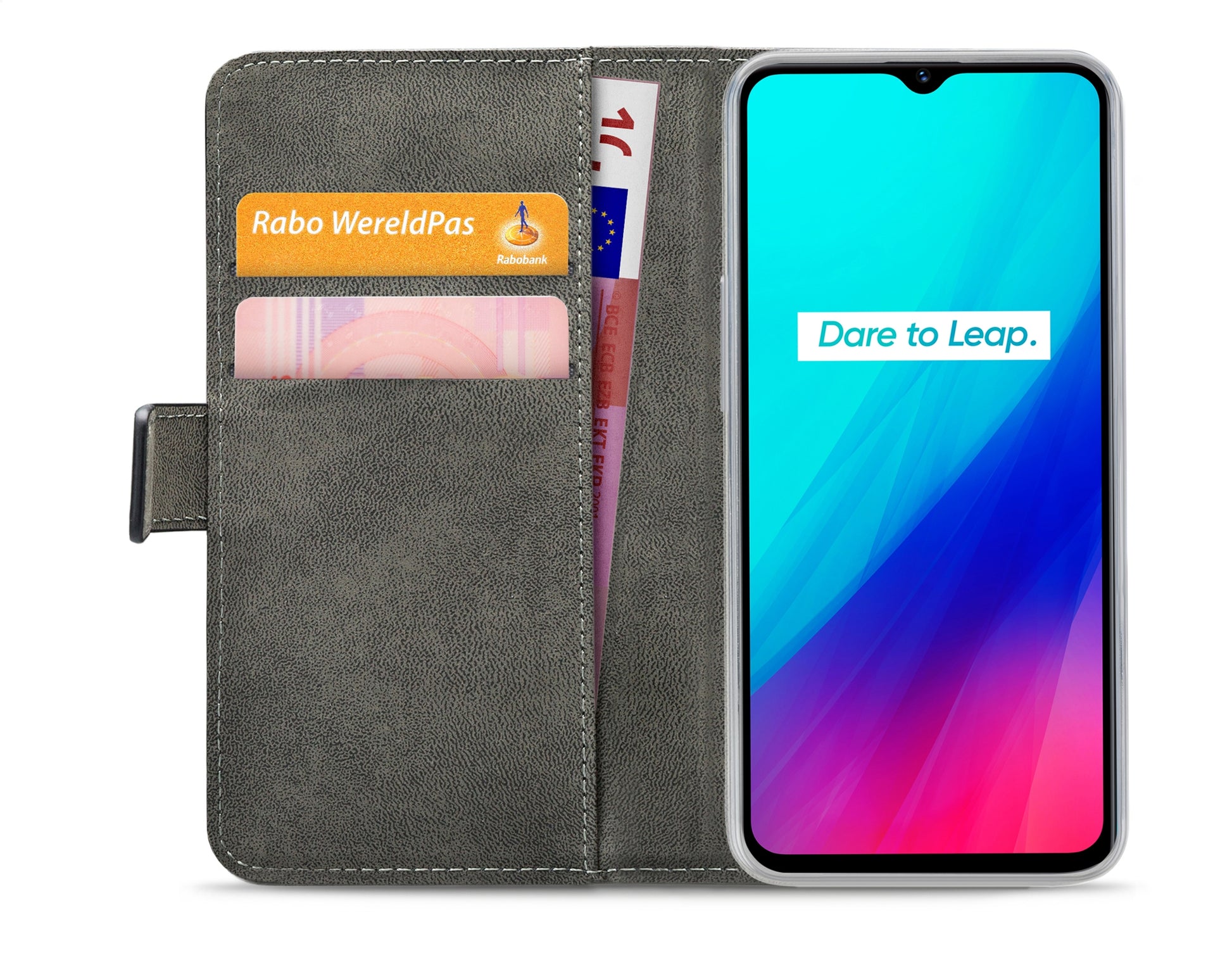 Mobilize Classic Gelly Wallet Book Case Realme C3 Black