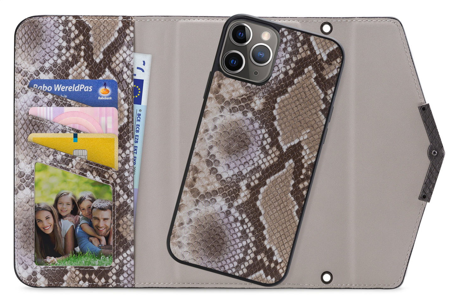 Mobilize 2In1 Elegant Magnet Clutch Apple Iphone 11 Pro Beige Snake