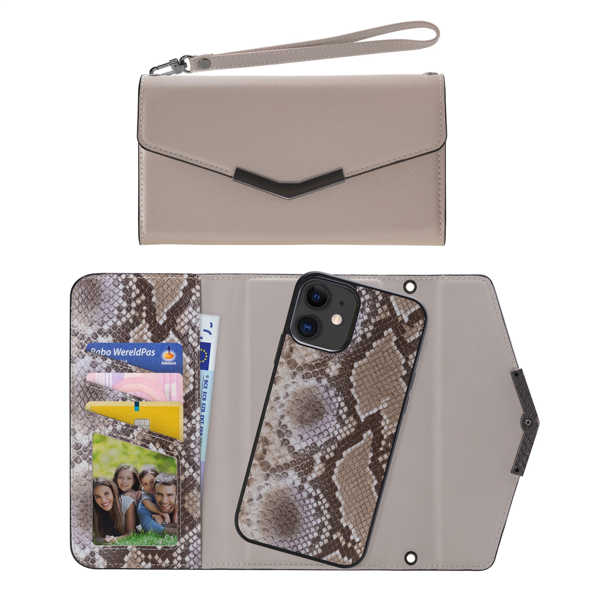Mobilize 2In1 Elegant Magnet Clutch Apple Iphone Xr/11 Beige Snake