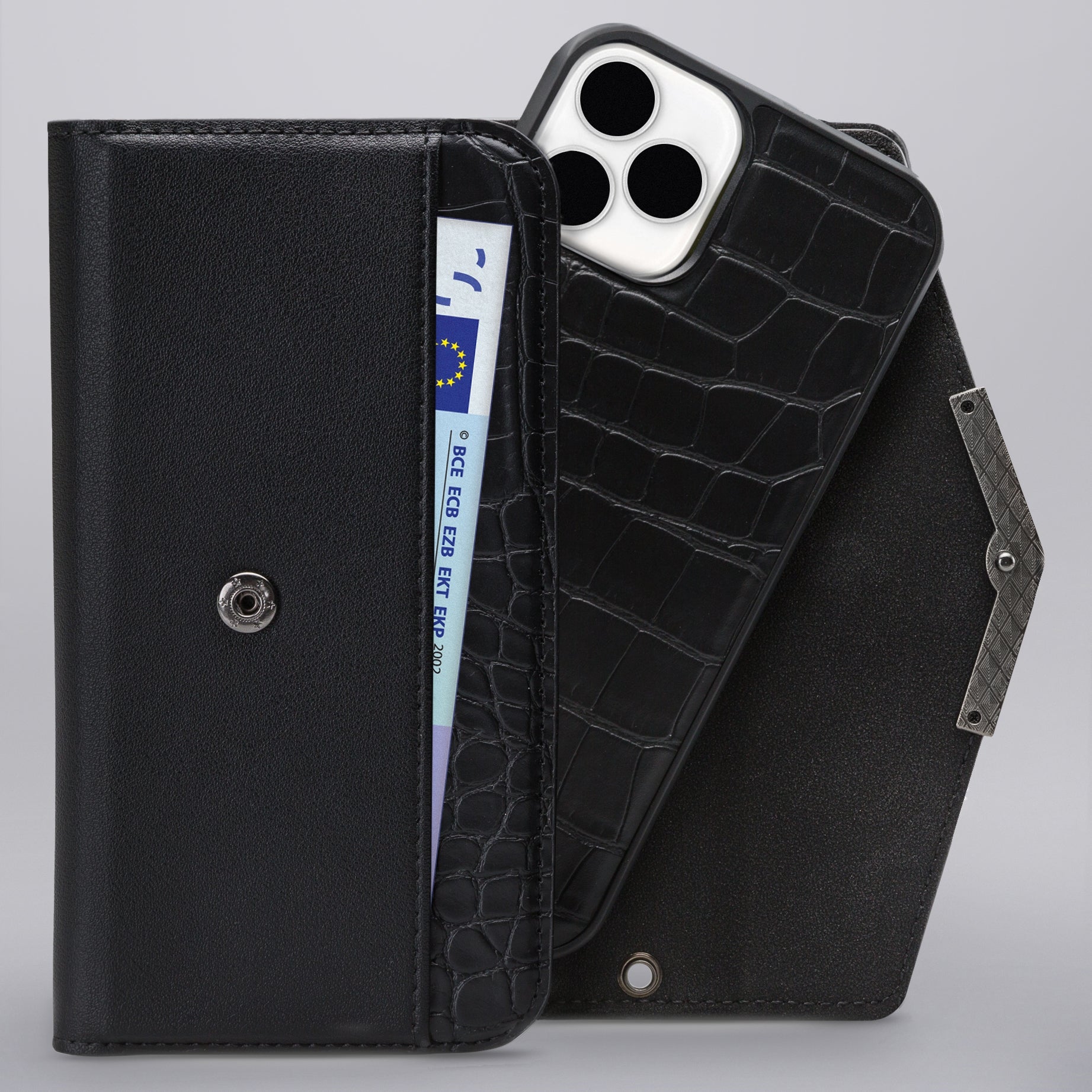 Mobilize 2In1 Elegant Magnet Clutch Apple Iphone 12 Mini Black Croco