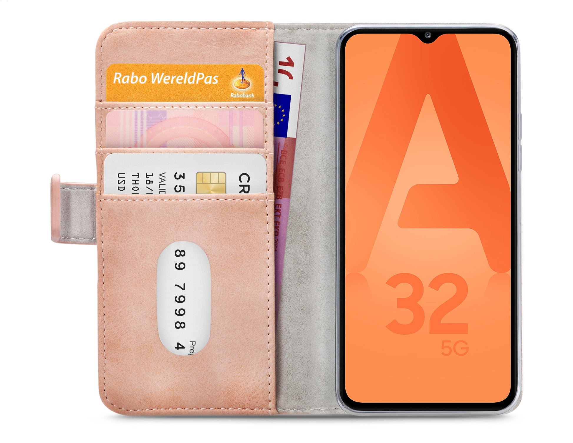 Mobilize Elite Gelly Wallet Book Case Samsung Galaxy A32 5G Soft Pink