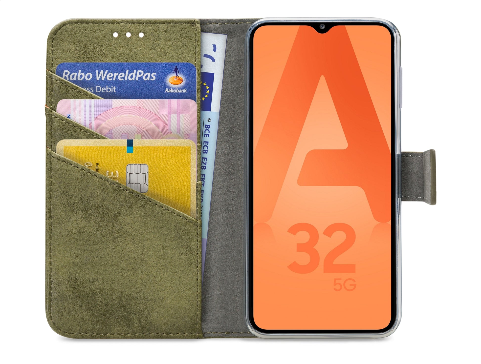 My Style Flex Wallet For Samsung Galaxy A32 5G Olive