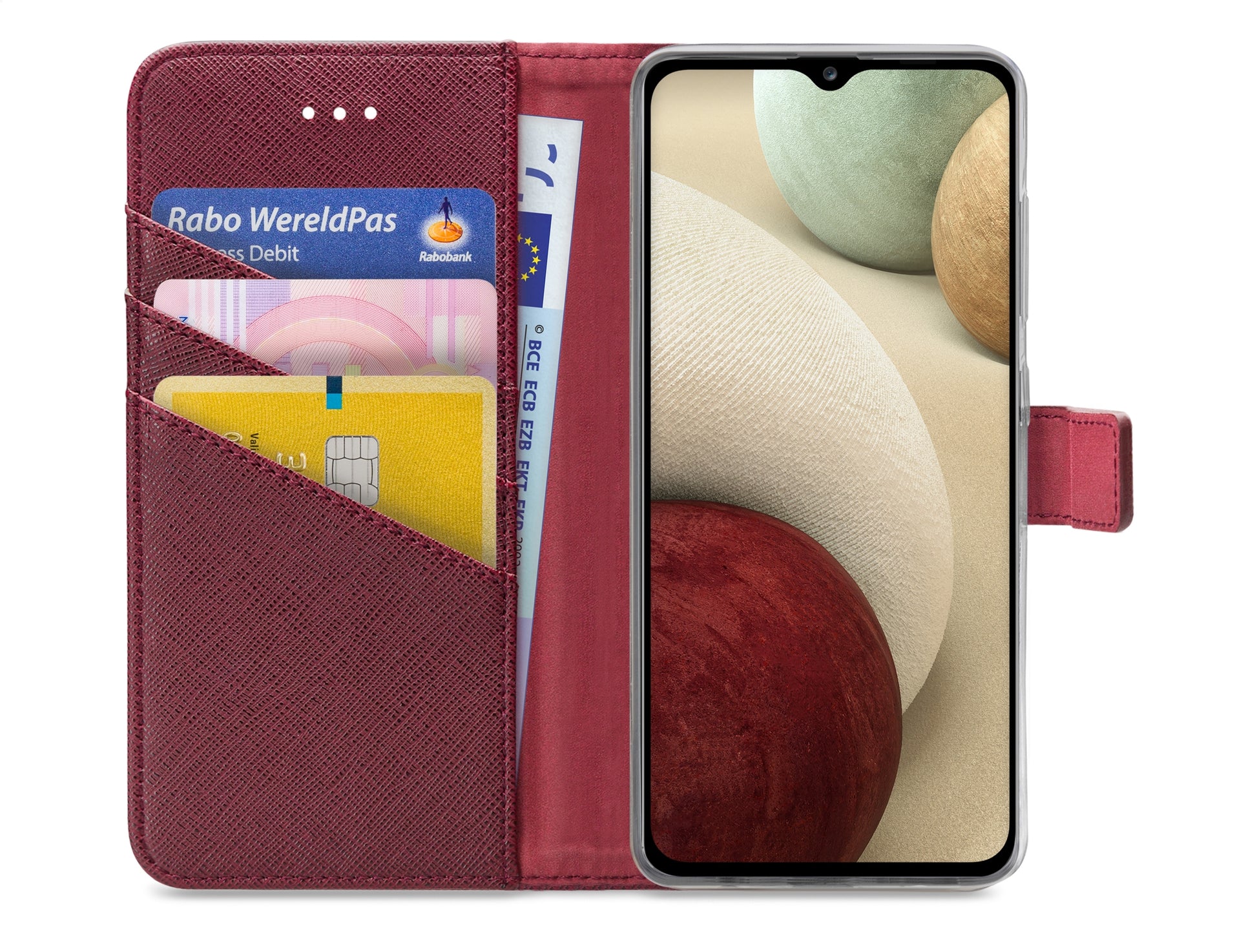 My Style Flex Wallet For Samsung Galaxy A12/M12 Bordeaux