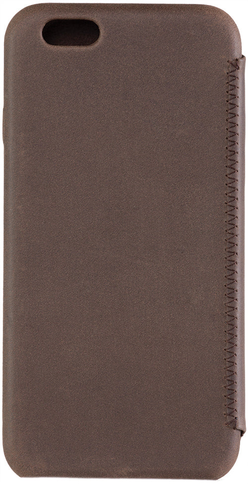 Senza Raw Skinny Leather Booklet Apple Iphone 6/6S Chestnut Brown