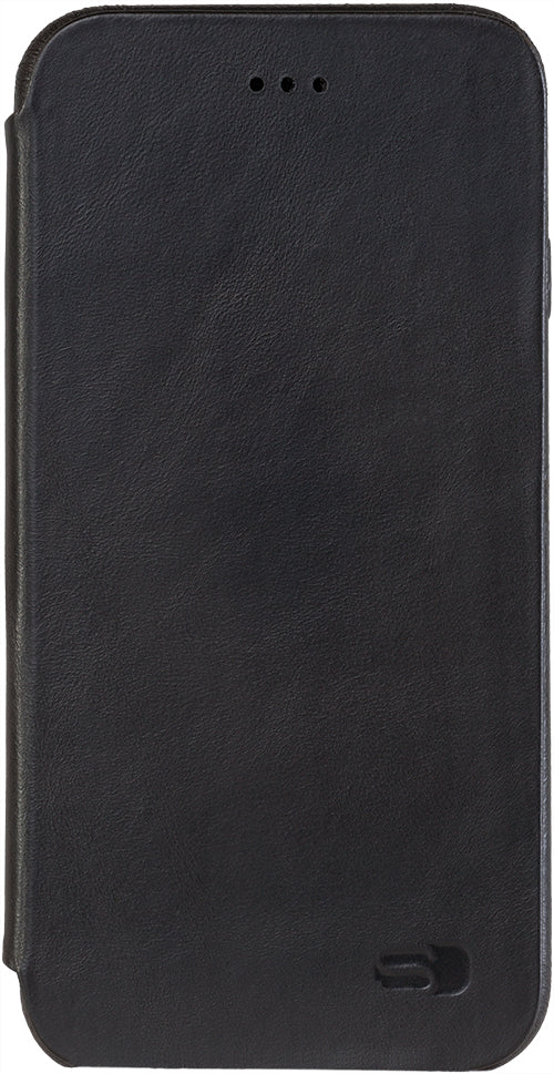 Senza Pure Skinny Leather Booklet Apple Iphone 7 Plus/8 Plus Deep Black