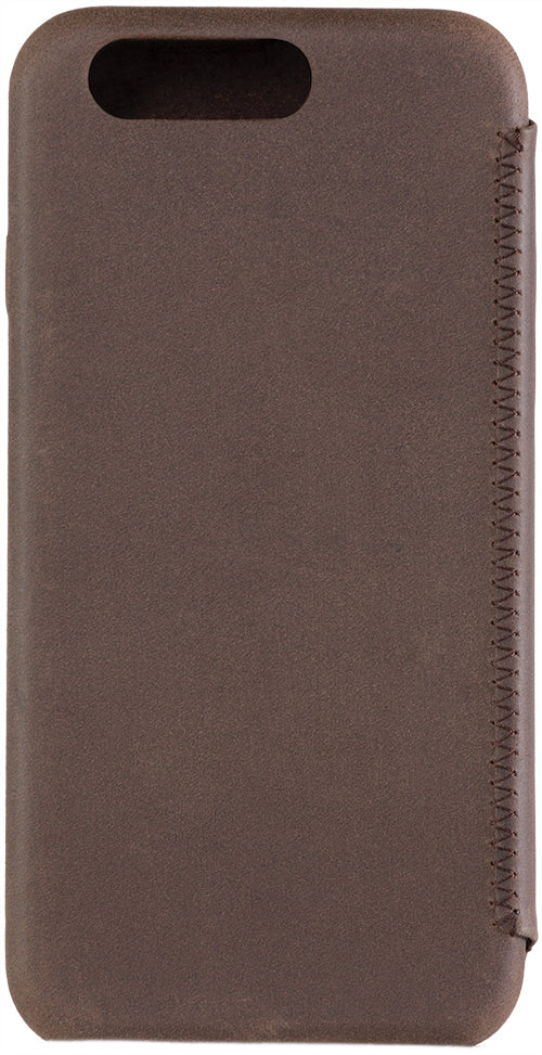 Senza Raw Skinny Leather Booklet Apple Iphone 7 Plus/8 Plus Chestnut Brown