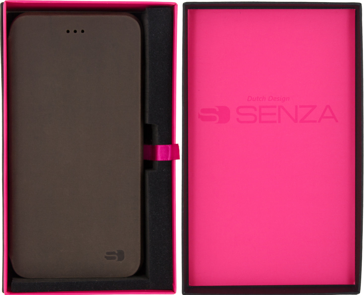 Senza Raw Skinny Leather Booklet Apple Iphone 7 Plus/8 Plus Chestnut Brown