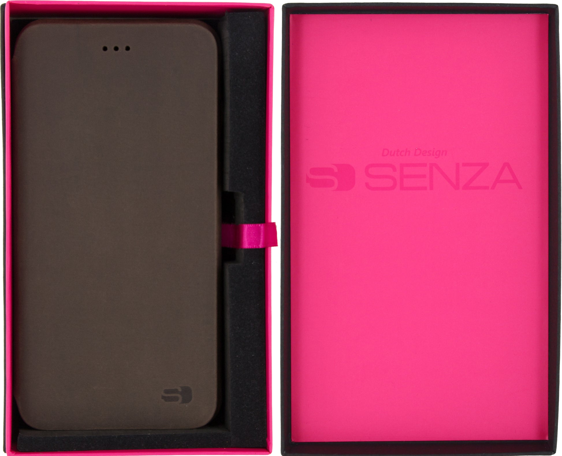 Senza Raw Skinny Leather Booklet Apple Iphone 7 Plus/8 Plus Chestnut Brown