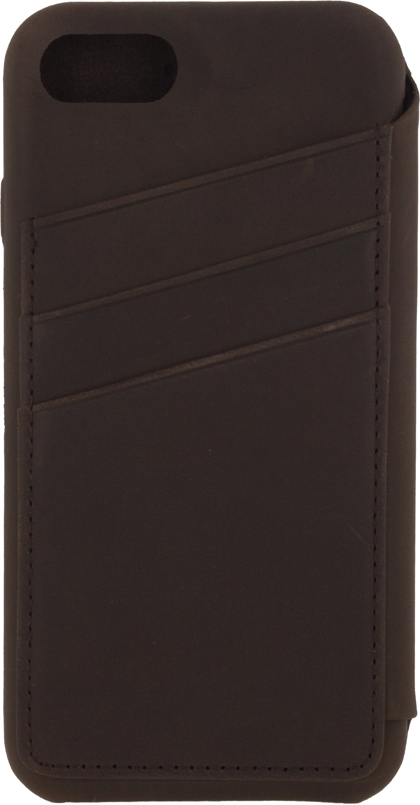 Senza Raw Skinny Leather Wallet Apple Iphone 7/8/Se (2020/2022) Chestnut Brown