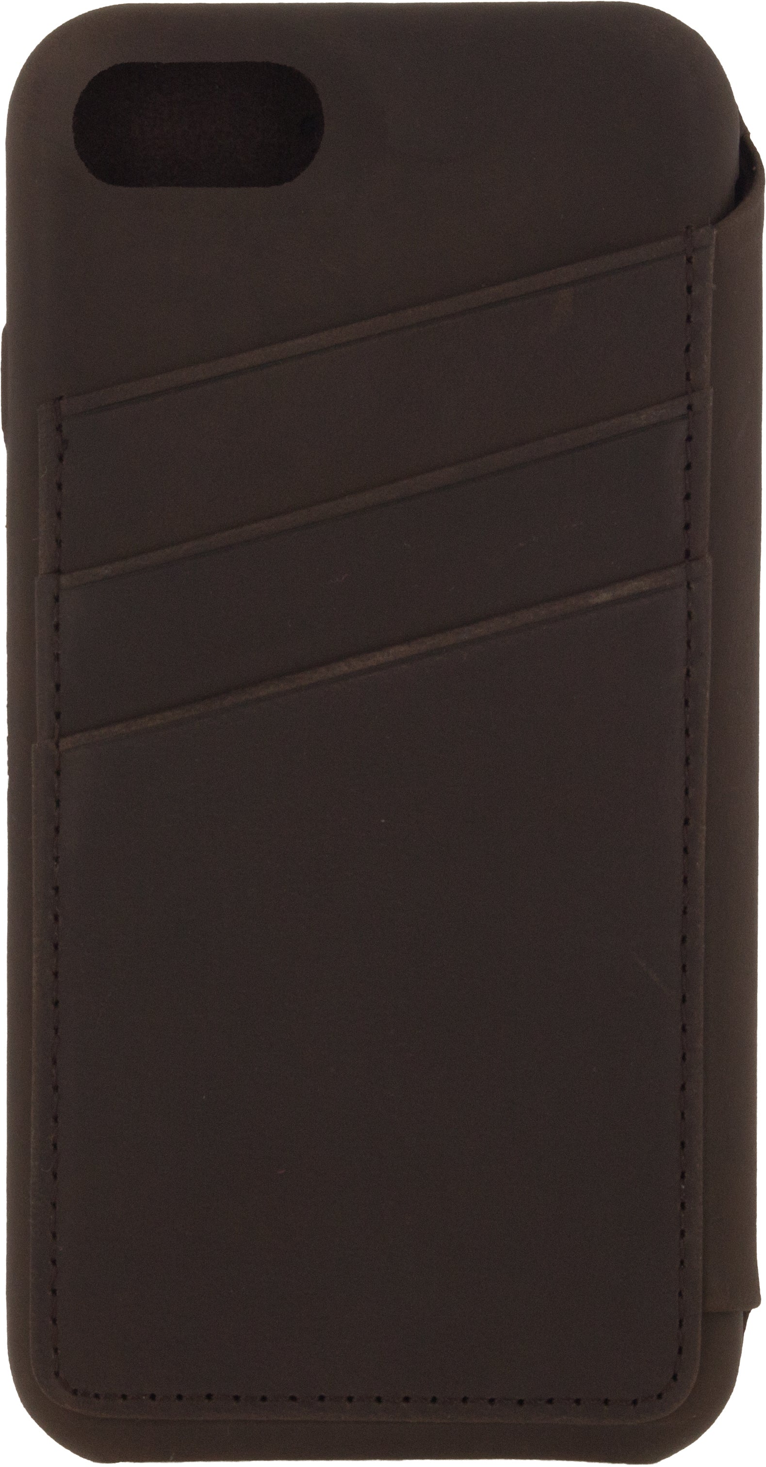 Senza Raw Skinny Leather Wallet Apple Iphone 7/8/Se (2020/2022) Chestnut Brown