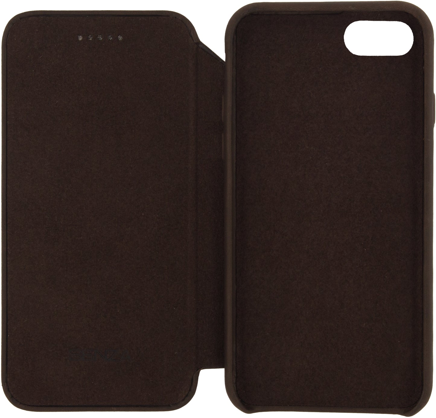 Senza Raw Skinny Leather Wallet Apple Iphone 7/8/Se (2020/2022) Chestnut Brown