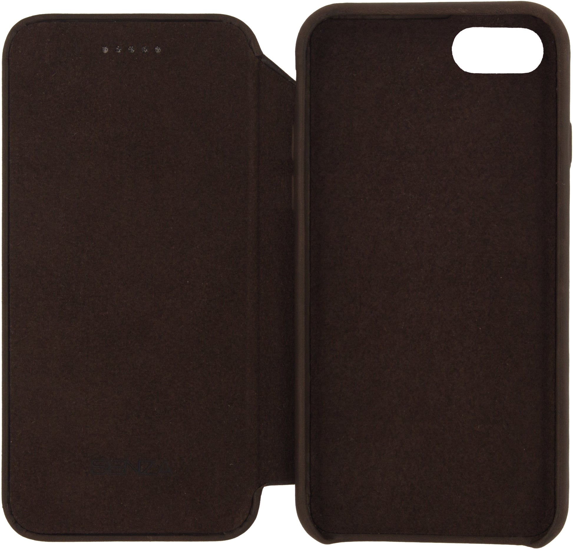 Senza Raw Skinny Leather Wallet Apple Iphone 7/8/Se (2020/2022) Chestnut Brown
