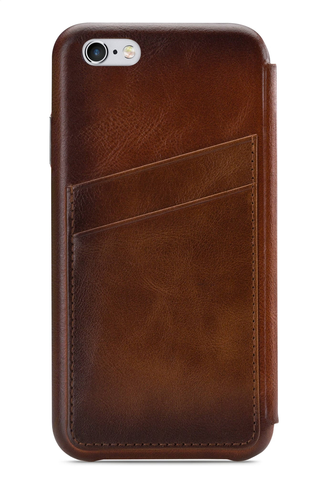 Senza Desire Skinny Leather Wallet Apple Iphone 6/6S Burned Cognac