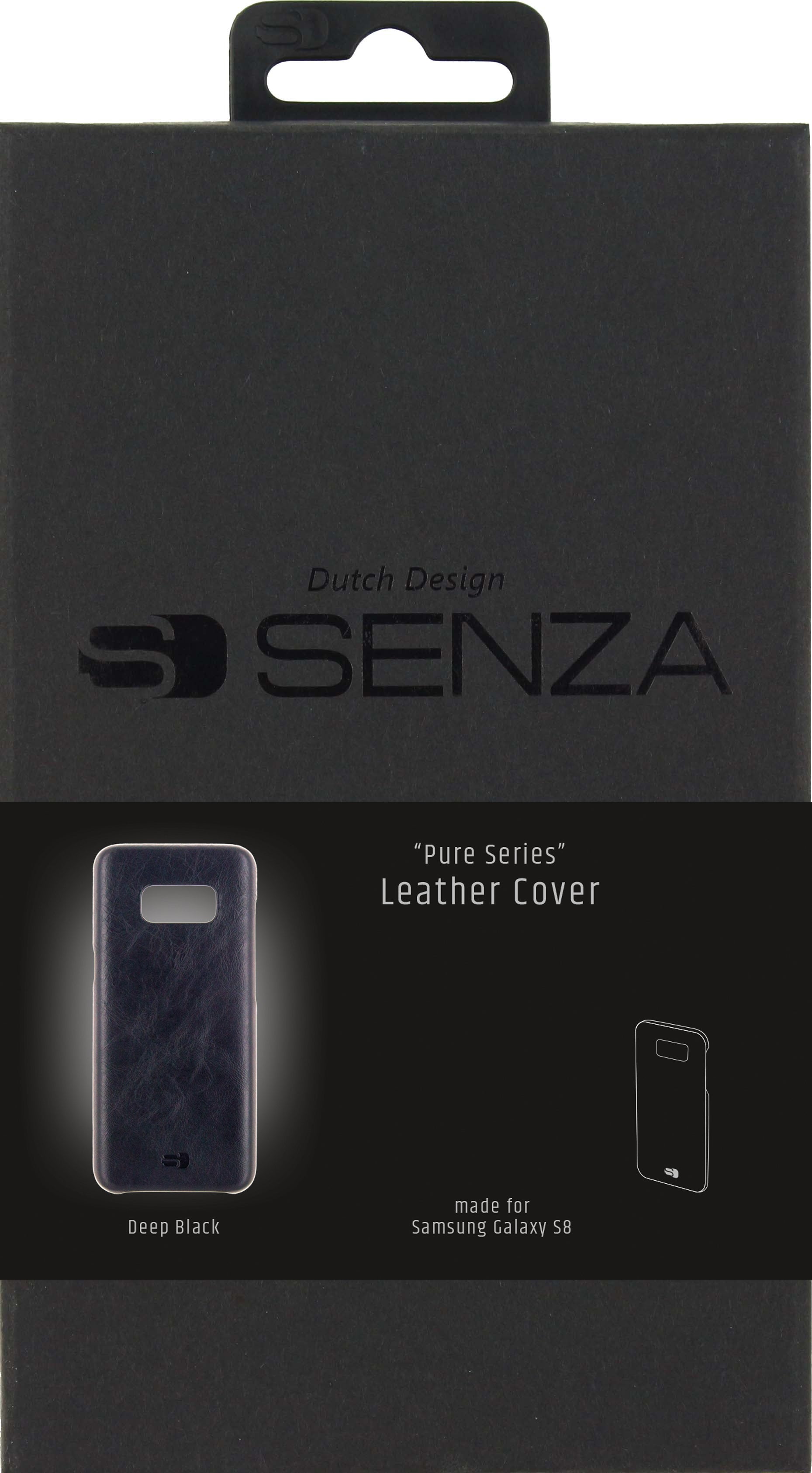 Senza Pure Leather Cover Samsung Galaxy S8 Deep Black