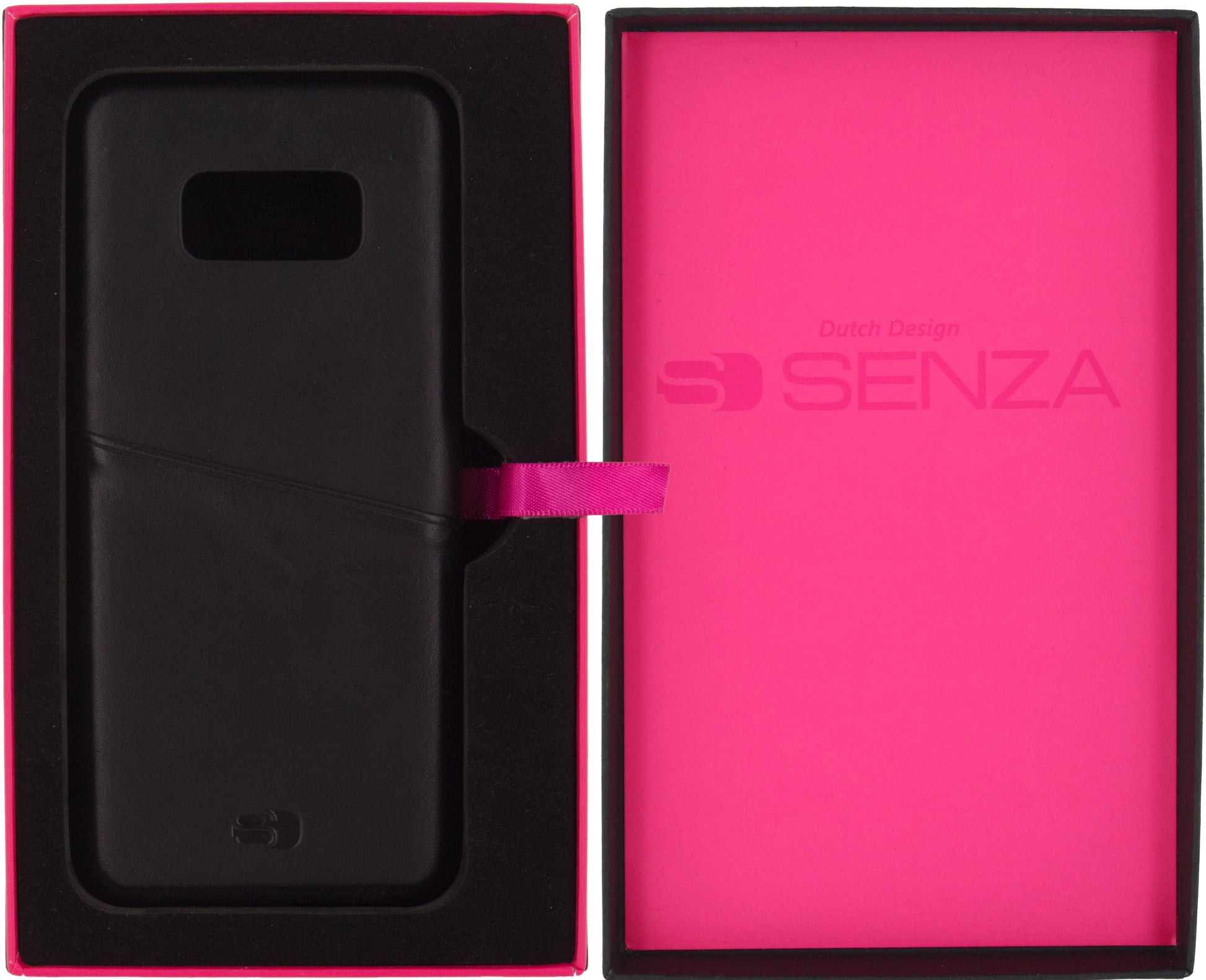 Senza Pure Leather Cover With Card Slot Samsung Galaxy S8 Deep Black