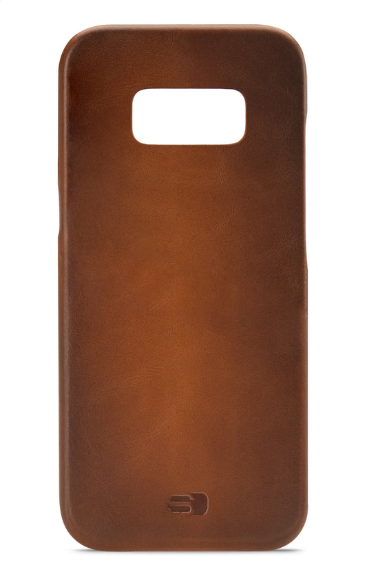 Senza Desire Leather Cover Samsung Galaxy S8+ Burned Cognac