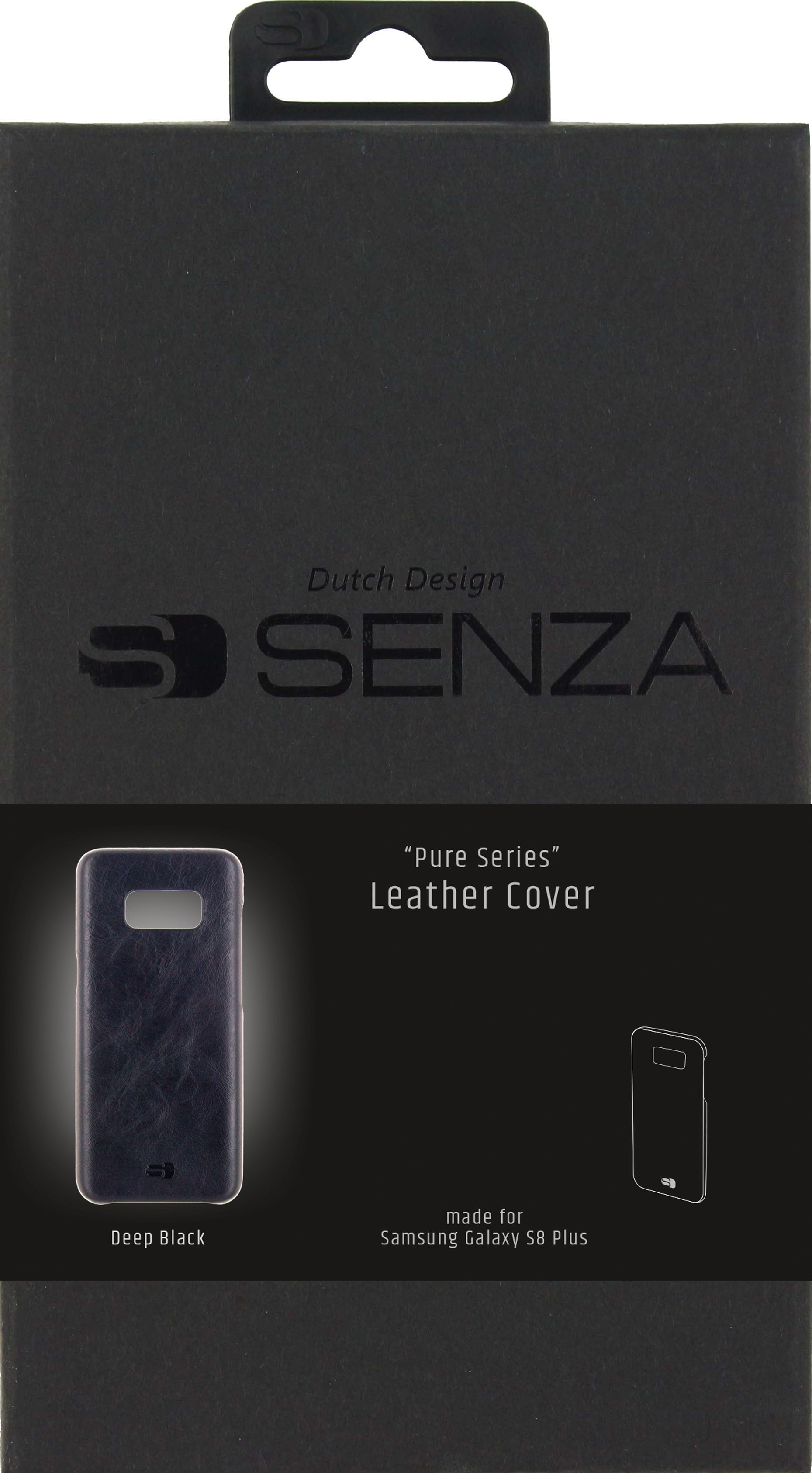 Senza Pure Leather Cover Samsung Galaxy S8+ Deep Black