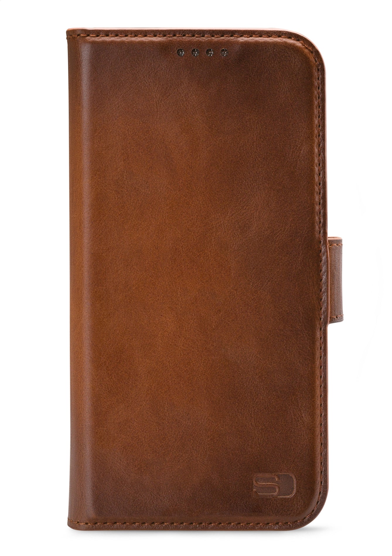 Senza Desire Leather Wallet Samsung Galaxy S8+ Burned Cognac
