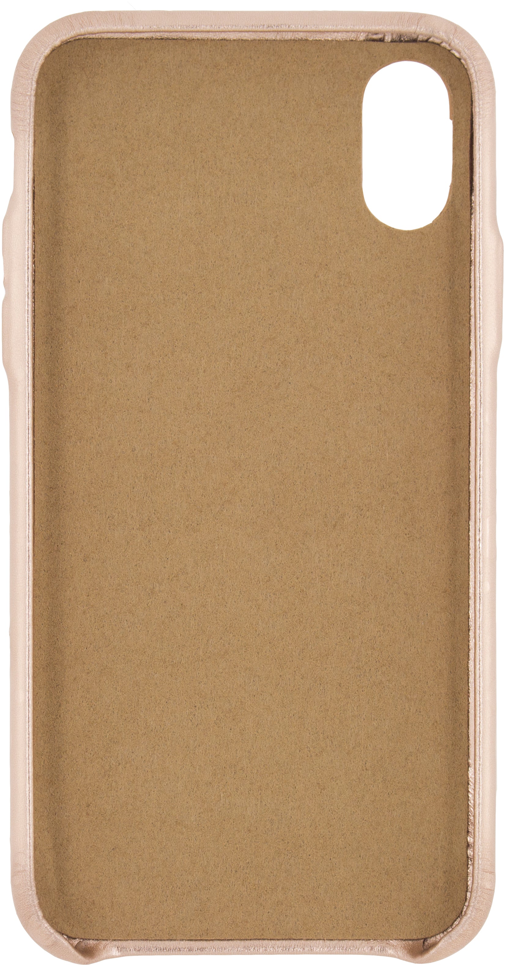 Senza Glam Leather Cover Apple Iphone X/Xs Metallic Rosé