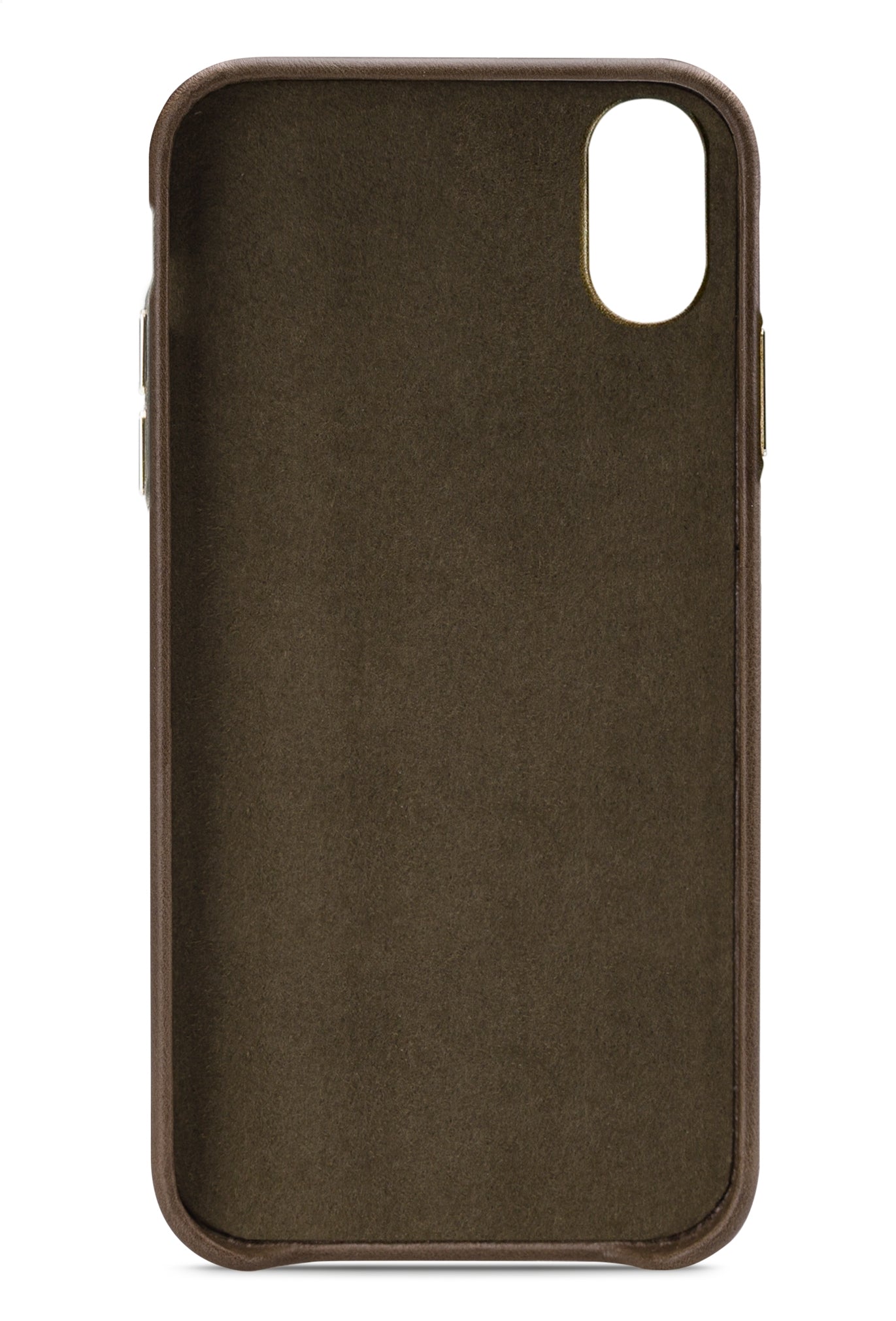 Senza Desire Leather Cover With Card Slot Apple Iphone X/Xs Burned Olive