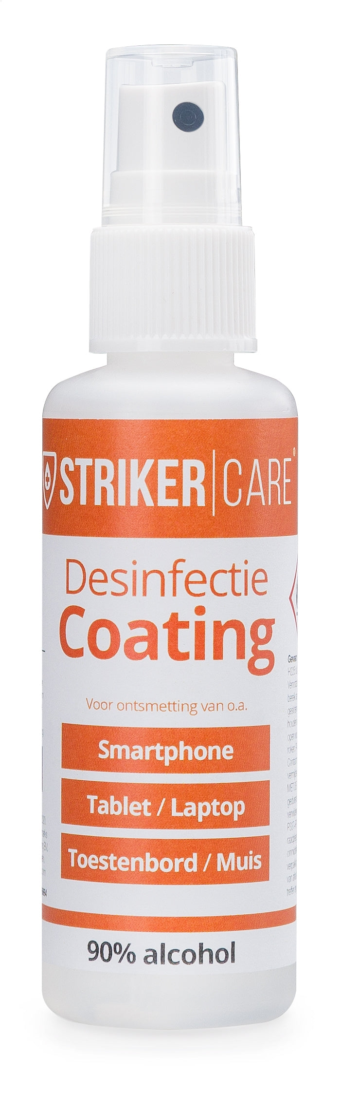 Striker Desinfectie Coating Voor O.a. Smartphone, Tablet, Laptop, Toetsenbord 50Ml (>90Pct Alcohol)