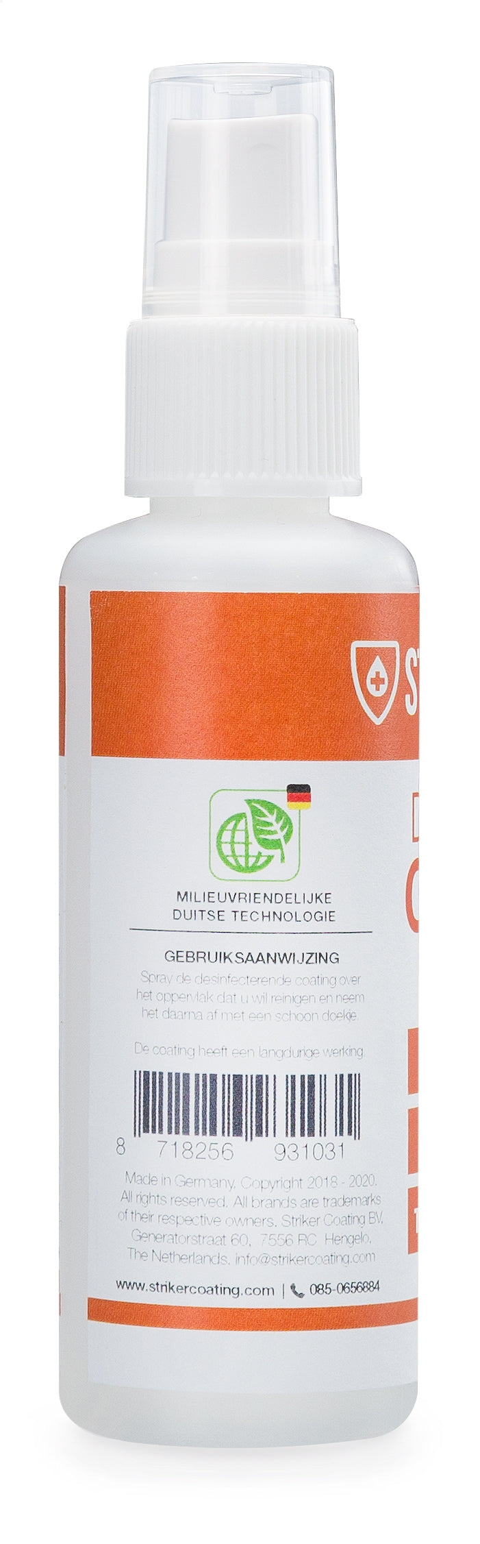 Striker Desinfectie Coating Voor O.a. Smartphone, Tablet, Laptop, Toetsenbord 50Ml (>90Pct Alcohol)