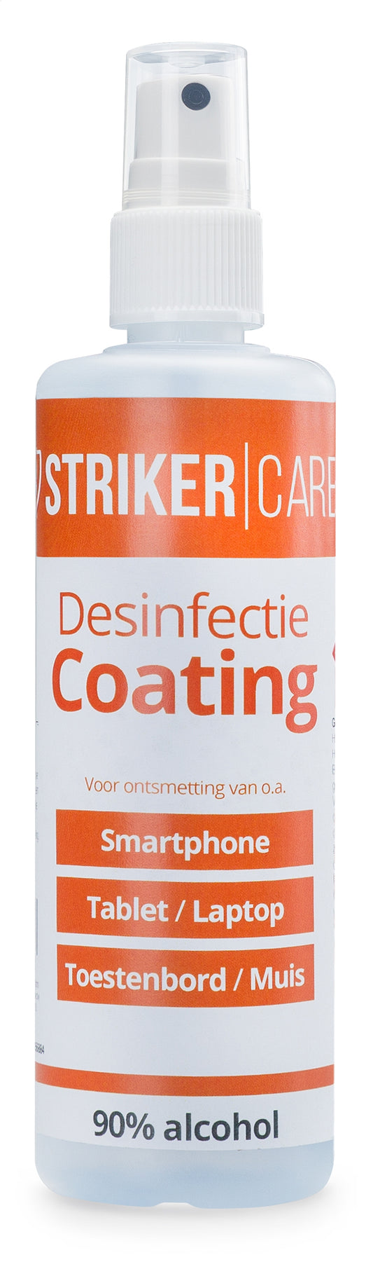 Striker Desinfectie Coating Voor O.a. Smartphone, Tablet, Laptop, Toetsenbord 125Ml (>90Pct Alcohol)
