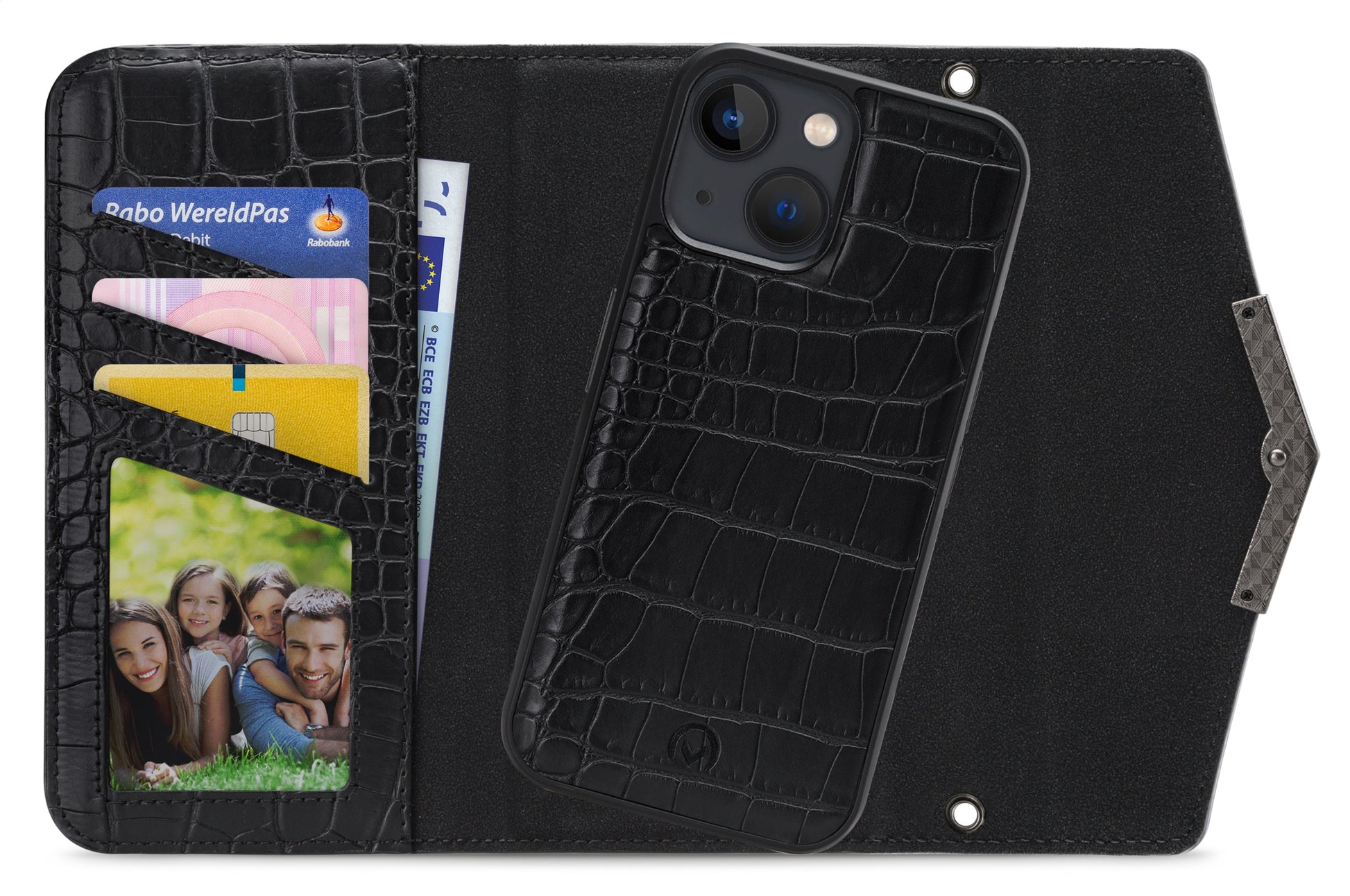 Mobilize 2In1 Elegant Magnet Clutch Apple Iphone 13 Mini Black Croco