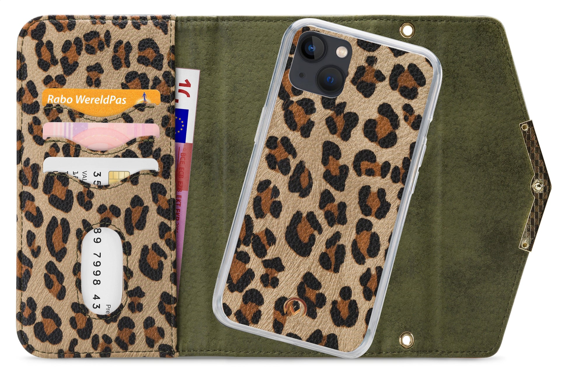 Mobilize 2In1 Gelly Clutch For Apple Iphone 13 Mini Green Leopard