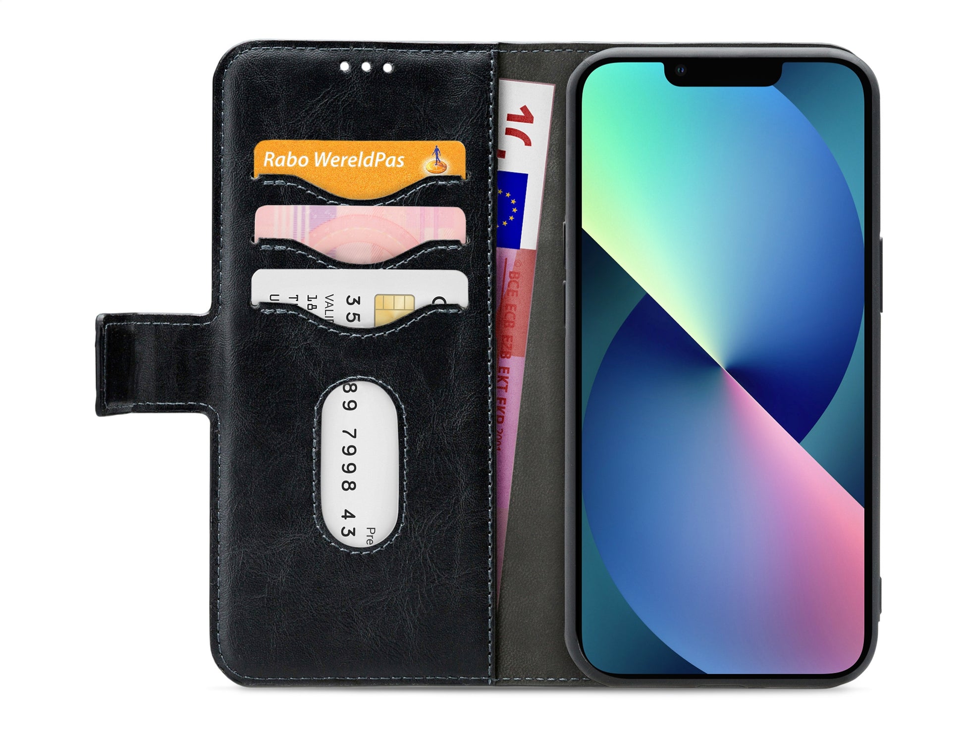 Mobilize 2In1 Gelly Wallet Case Apple Iphone 13 Mini Black