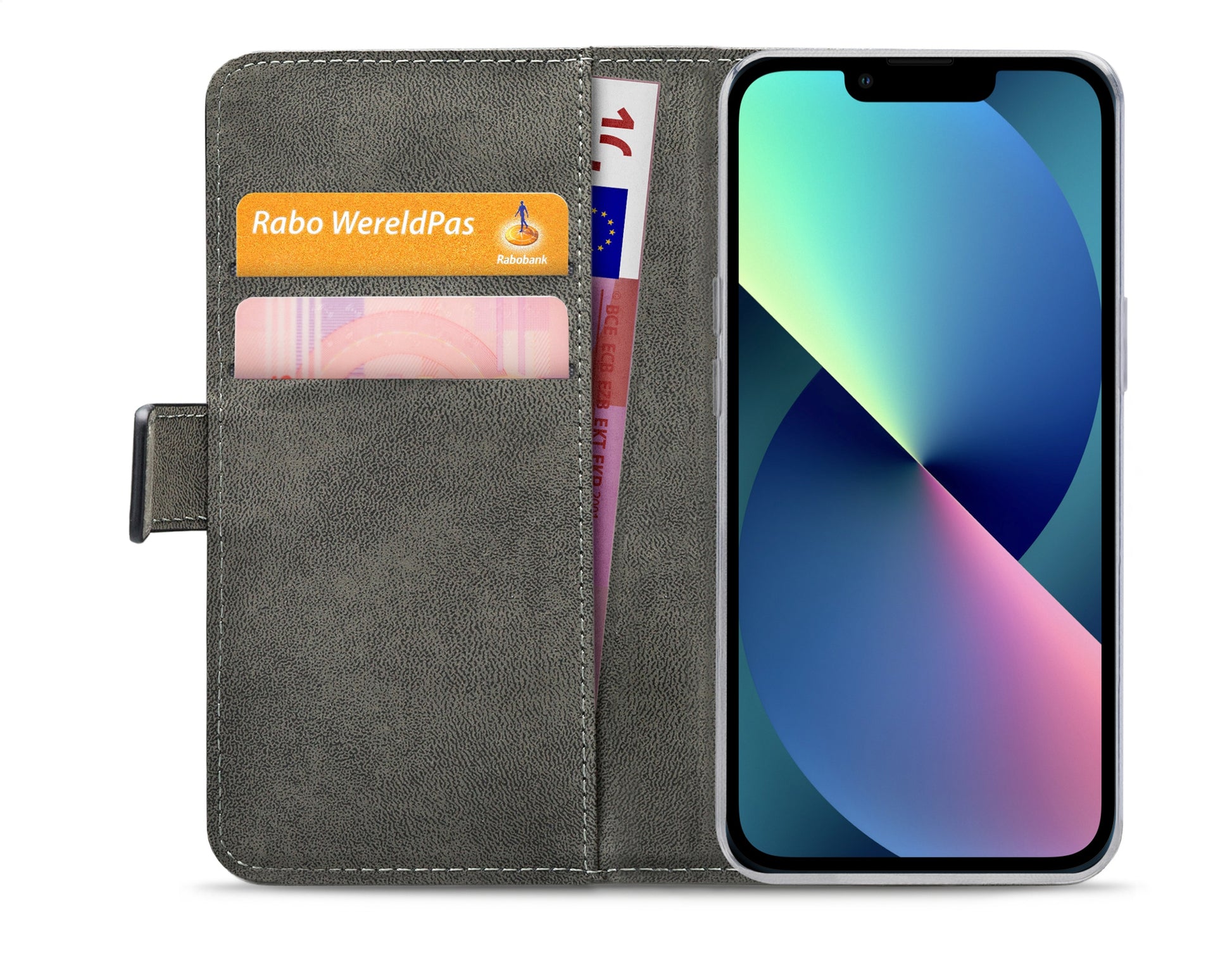 Mobilize Classic Gelly Wallet Book Case Apple Iphone 13 Mini Black