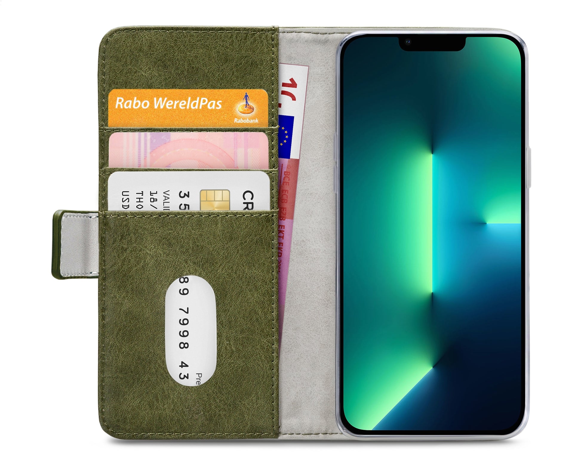 Mobilize Elite Gelly Wallet Book Case Apple Iphone 13 Pro Max Green