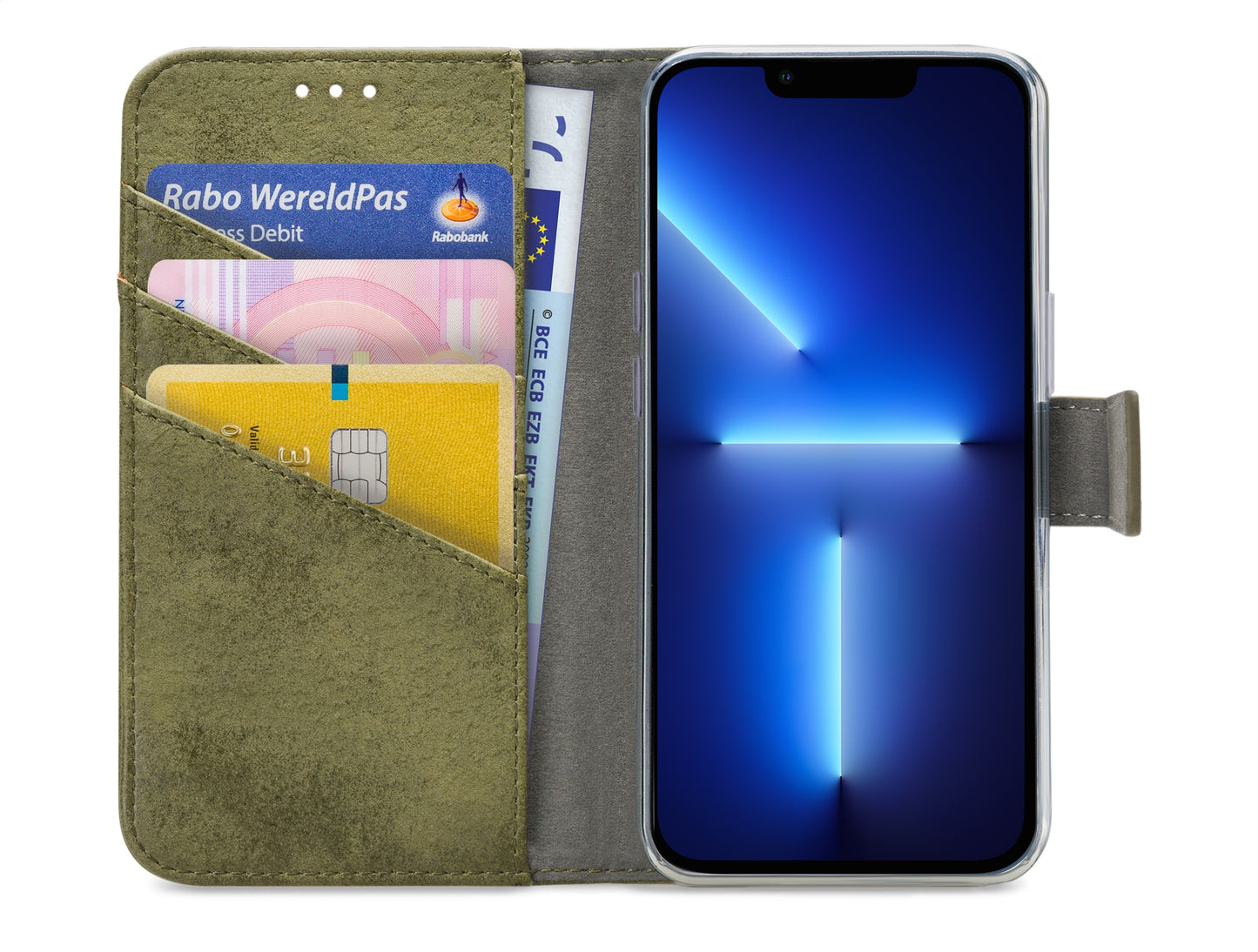 My Style Flex Wallet For Apple Iphone 13 Pro Olive