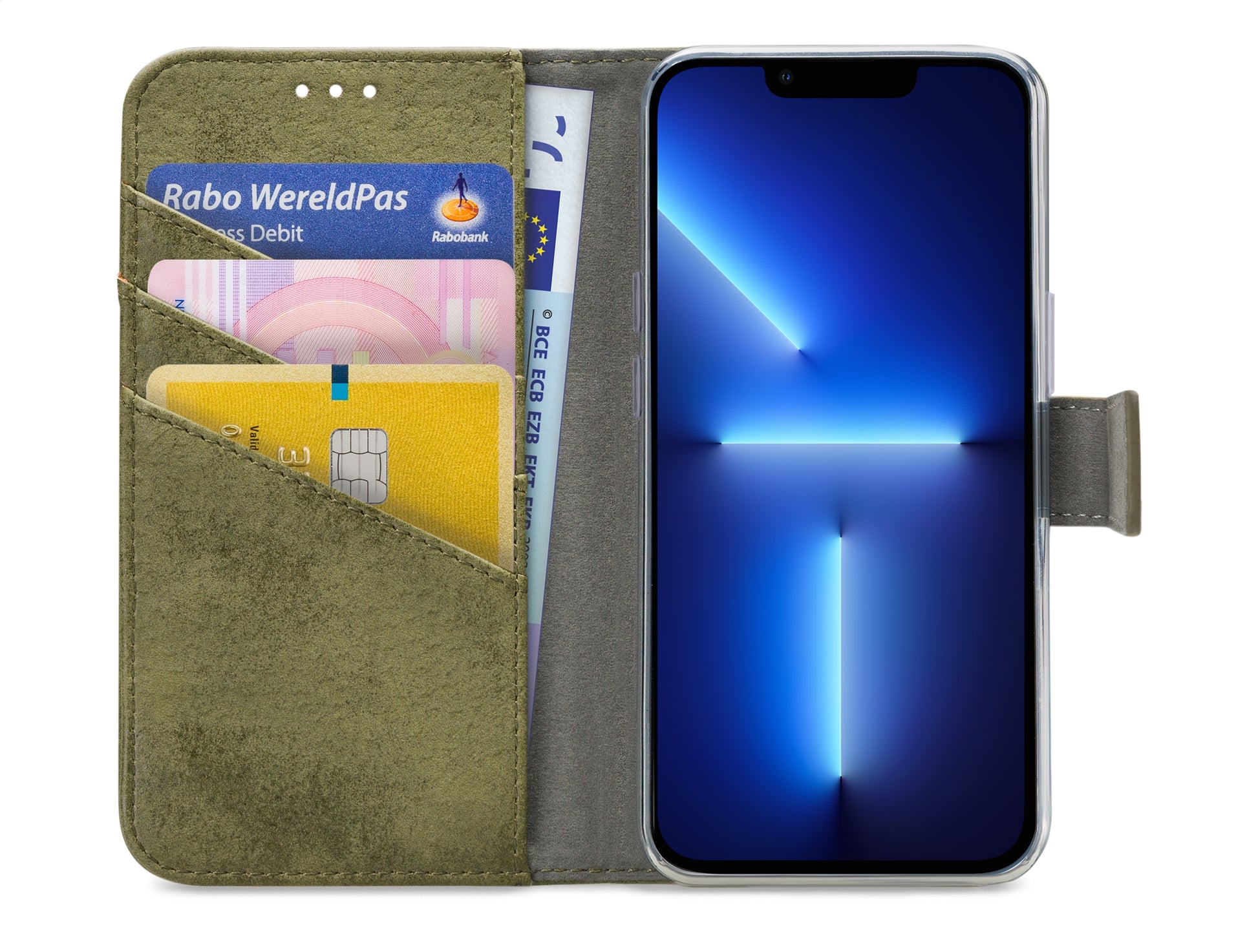 My Style Flex Wallet For Apple Iphone 13 Pro Olive