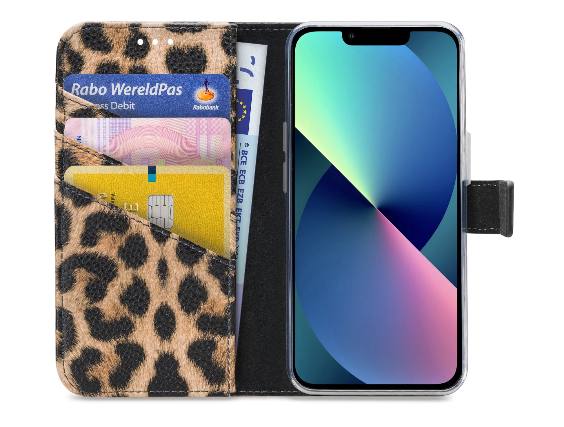 My Style Flex Wallet For Apple Iphone 13 Mini Leopard
