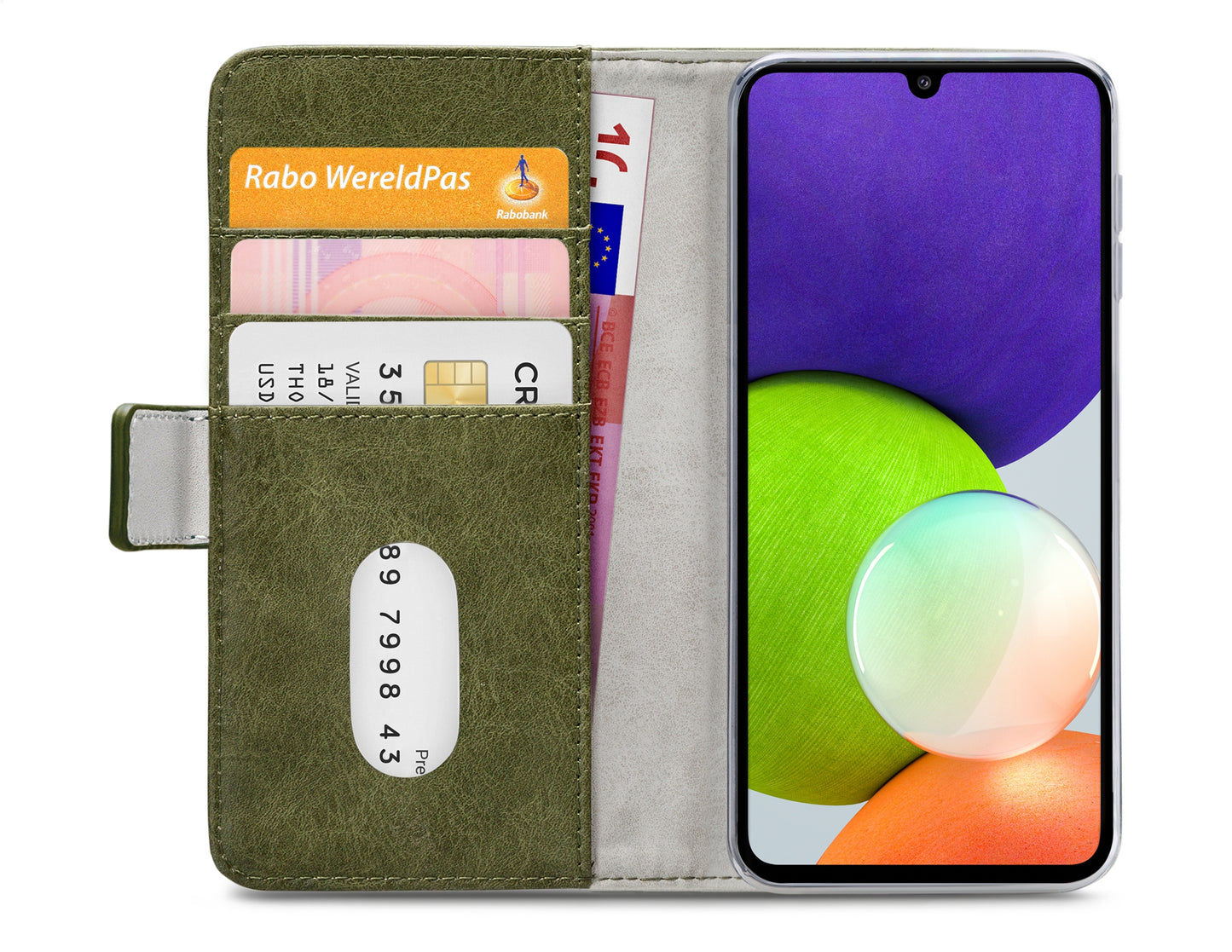 Mobilize Elite Gelly Wallet Book Case Samsung Galaxy A22 4G Green