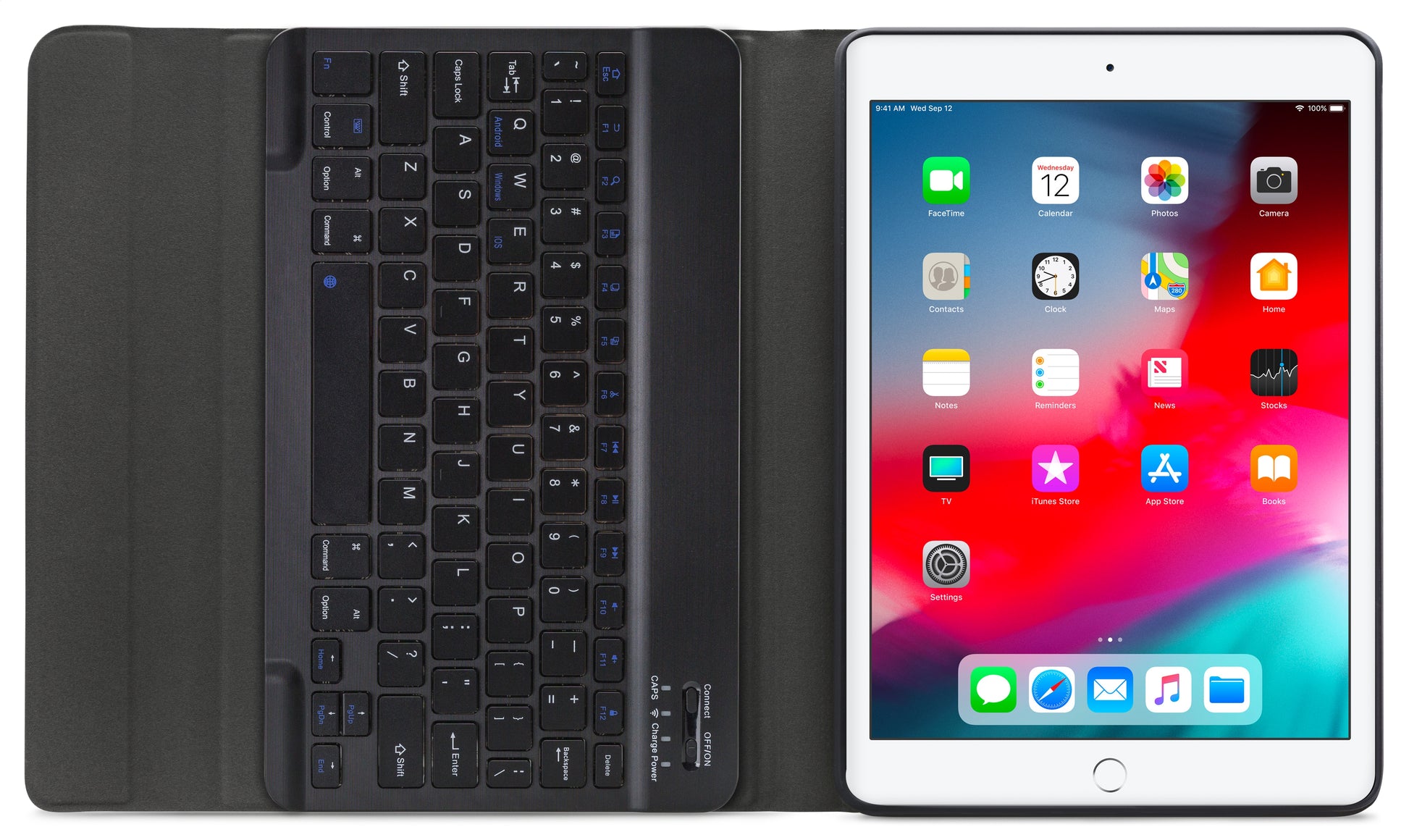 Mobilize Detachable Bluetooth Keyboard Case Apple Ipad Air/Air 2/Pro 9.7/9.7 2017/2018 Black Qwerty
