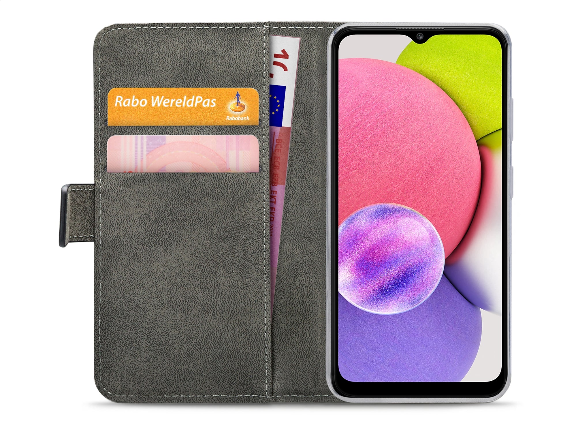 Mobilize Classic Gelly Wallet Book Case Samsung Galaxy A03S Black
