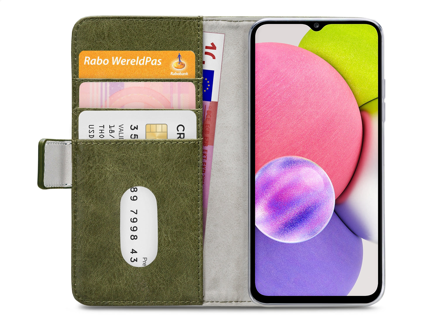 Mobilize Elite Gelly Wallet Book Case Samsung Galaxy A03S Green