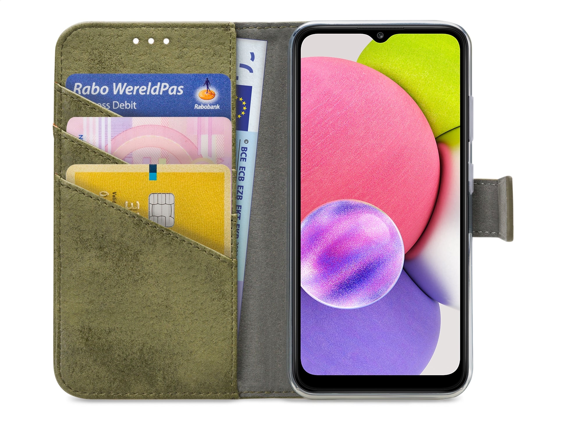My Style Flex Wallet For Samsung Galaxy A03S Olive