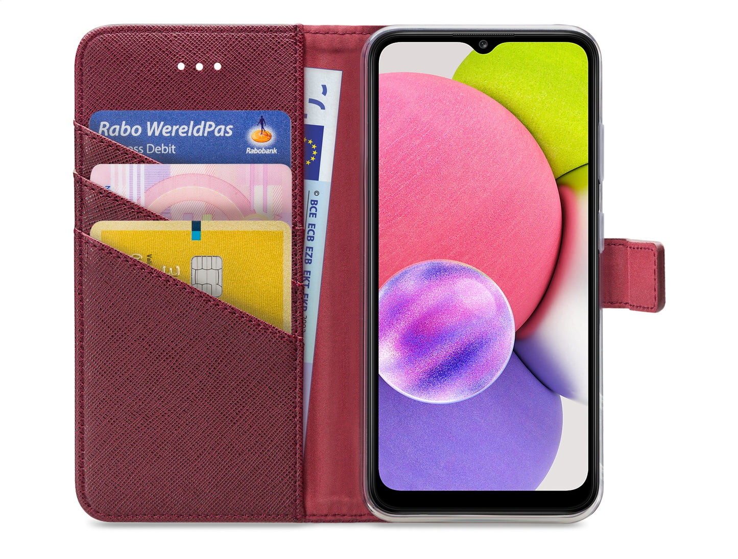 My Style Flex Wallet For Samsung Galaxy A03S Bordeaux