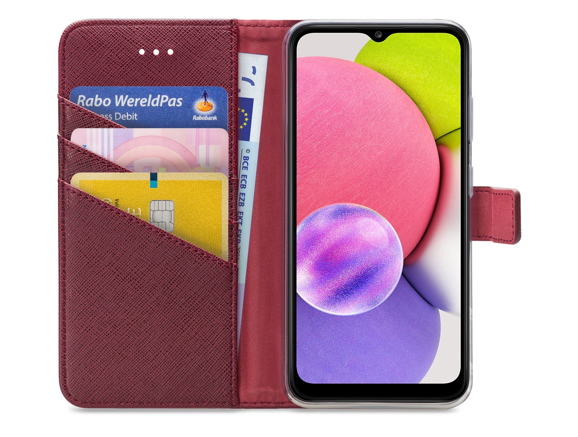 My Style Flex Wallet For Samsung Galaxy A03S Bordeaux