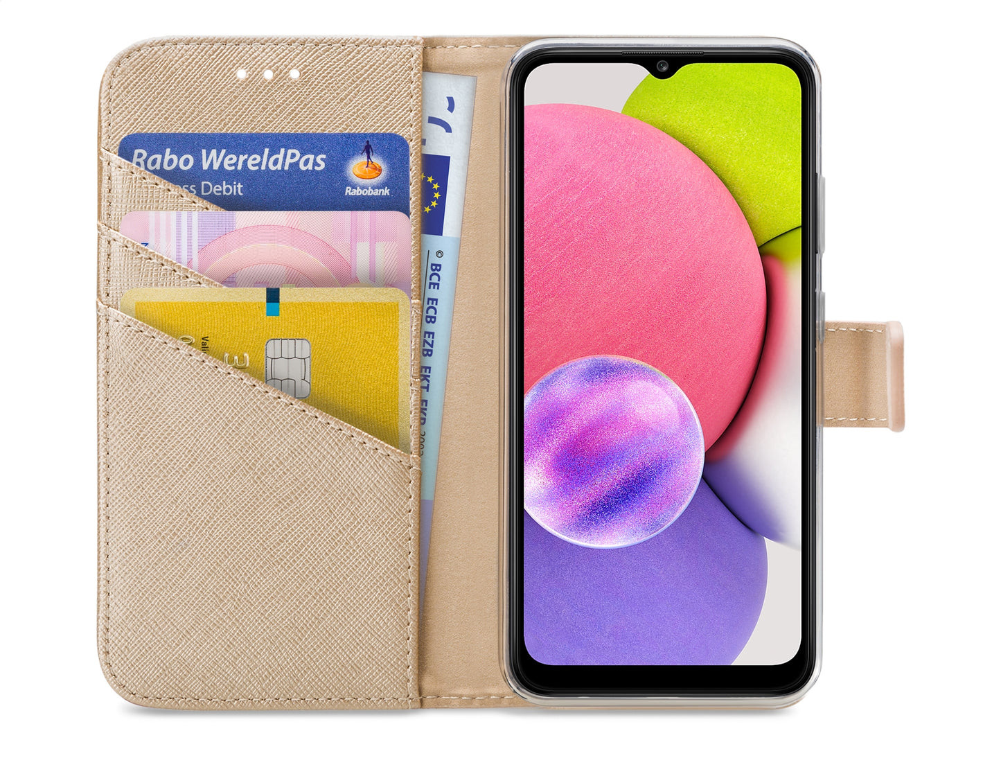 My Style Flex Wallet For Samsung Galaxy A03S Gold