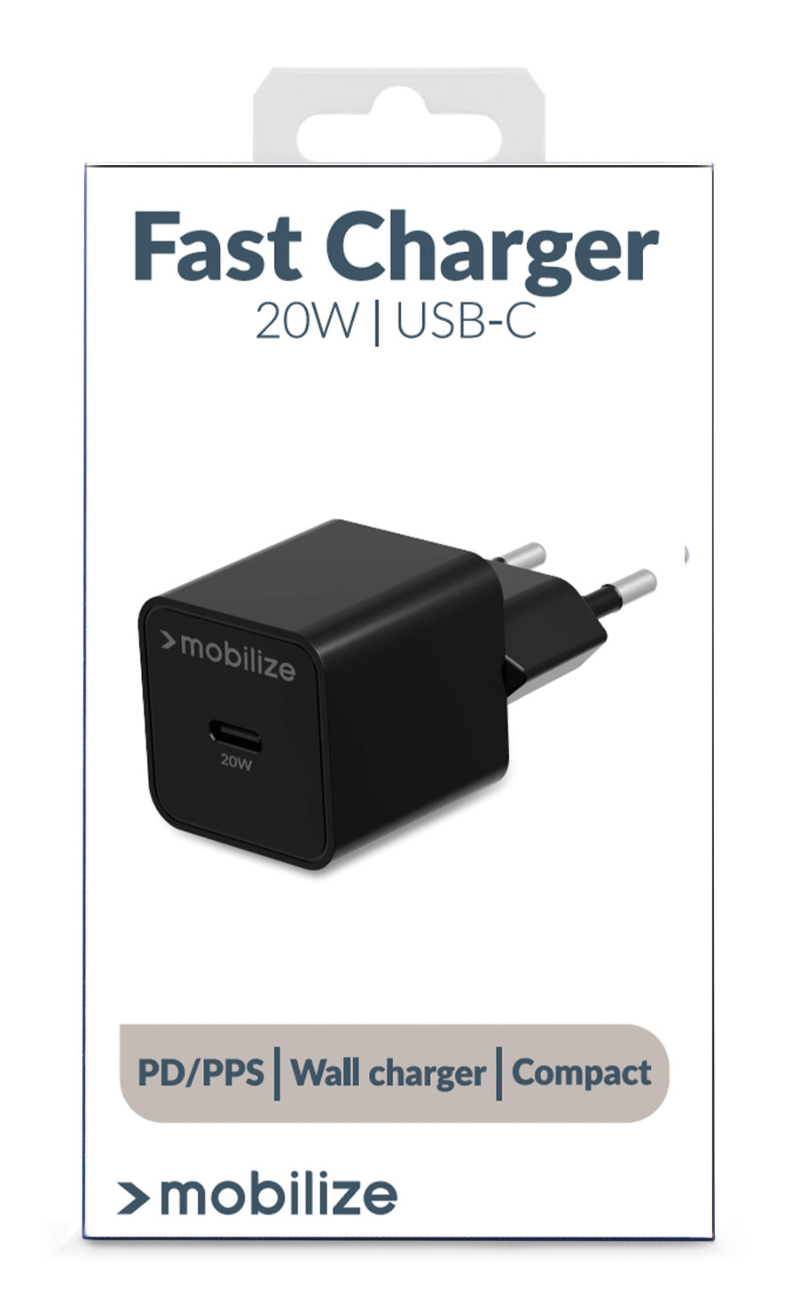 Mobilize Wall Charger Usb-C 20W With Pd/Pps Black